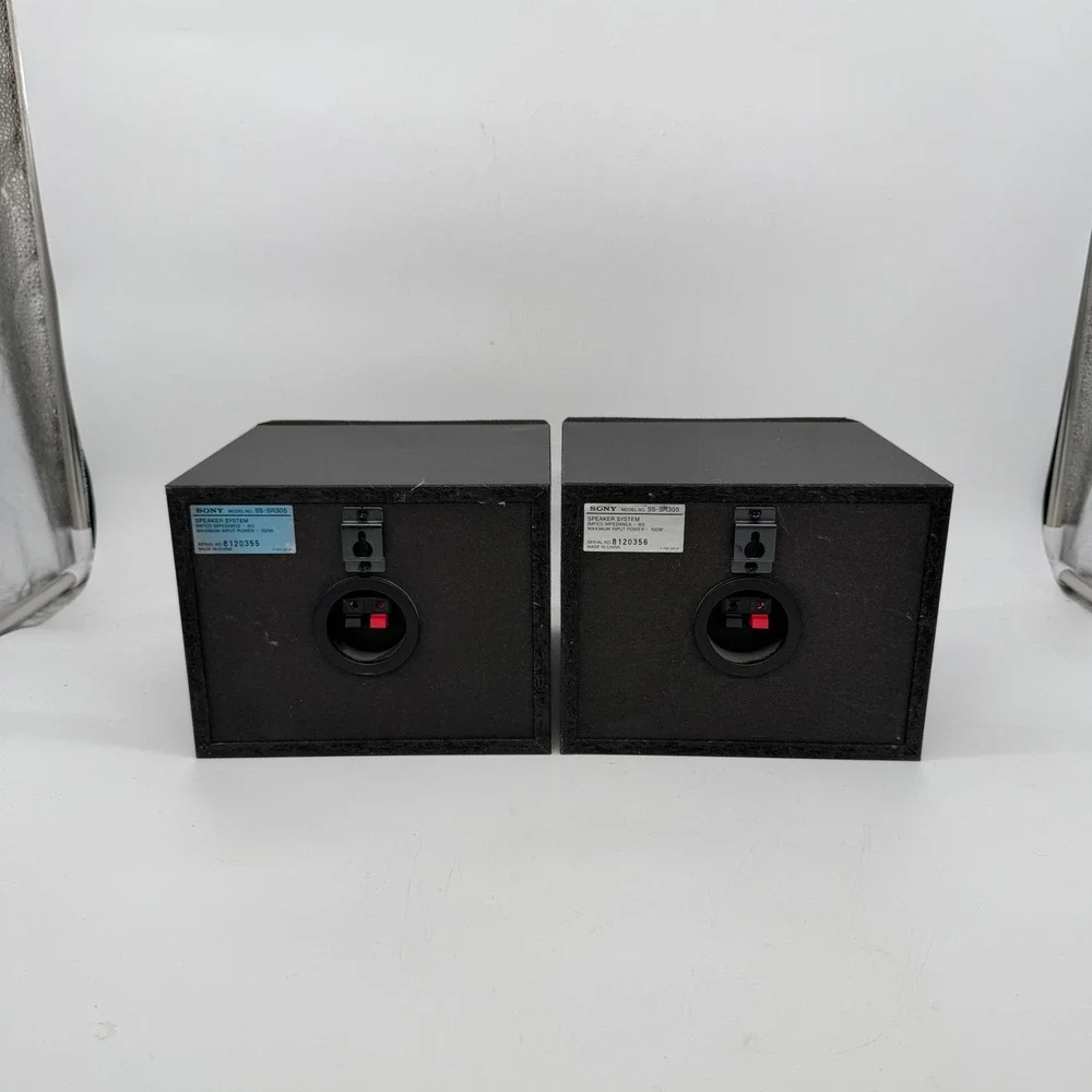 Sony SS-CN305 Center + SS-SR305 Surround Speakers Set Black 8 Ohm 120W Tested